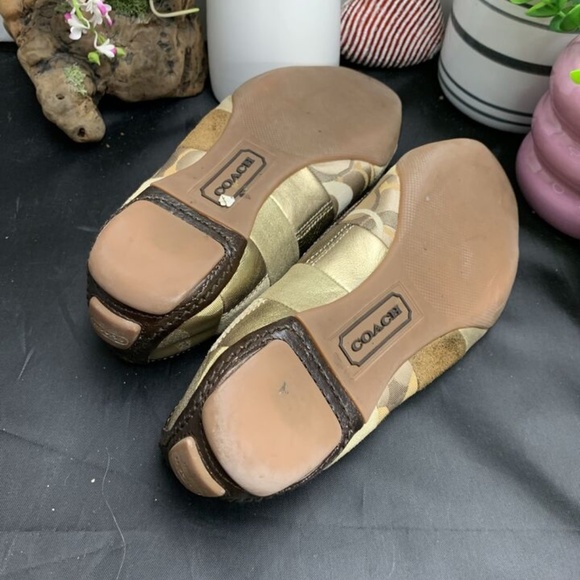 COACH Patchwork Leather Bow Slip On JASMINE Flats/Loafers Size 6.5 - Picture 7 of 7